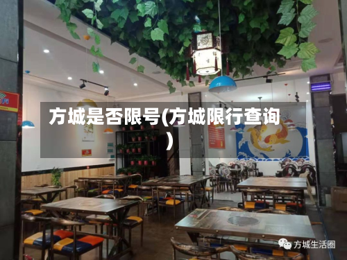 方城是否限号(方城限行查询)