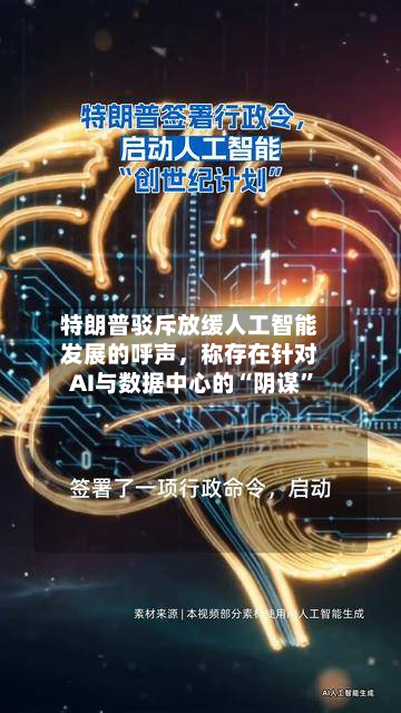 特朗普驳斥放缓人工智能发展的呼声，称存在针对AI与数据中心的“阴谋	”-第3张图片