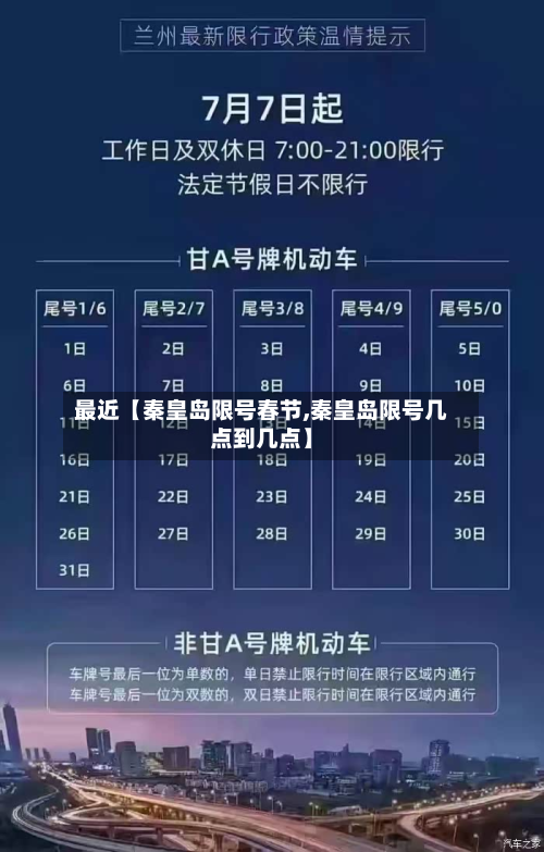 最近【秦皇岛限号春节,秦皇岛限号几点到几点】