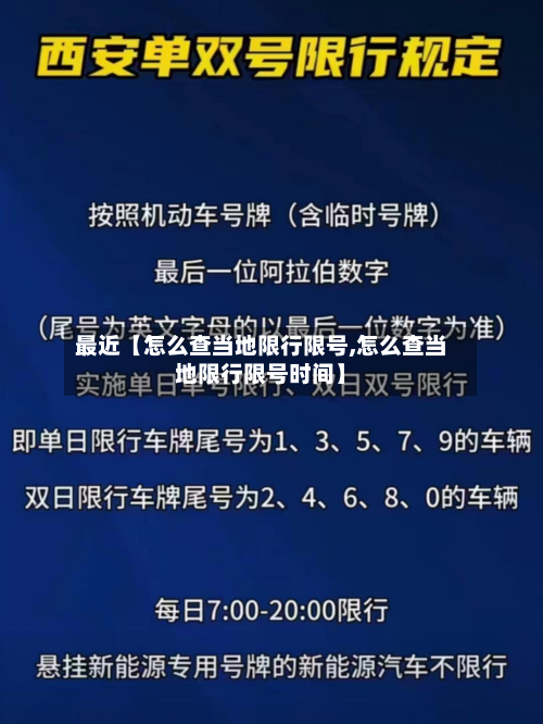 最近【怎么查当地限行限号,怎么查当地限行限号时间】-第3张图片