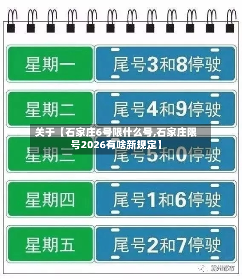 关于【石家庄6号限什么号,石家庄限号2026有啥新规定】-第3张图片