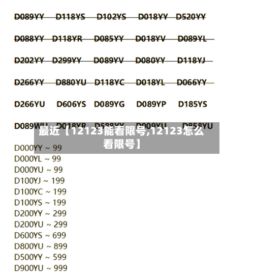 最近【12123能看限号,12123怎么看限号】-第2张图片