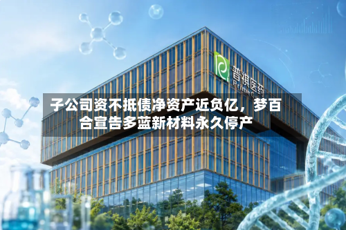 子公司资不抵债净资产近负亿	，梦百合宣告多蓝新材料永久停产-第3张图片
