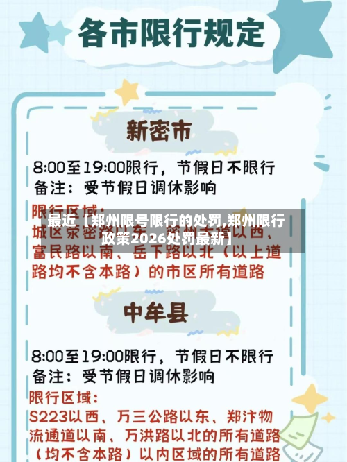 最近【郑州限号限行的处罚,郑州限行政策2026处罚最新】-第2张图片