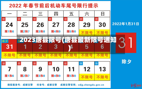 2023唐县限号(唐县最新限号通知)