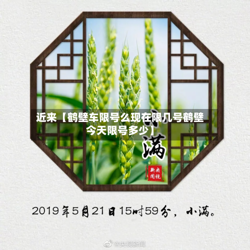 近来【鹤壁车限号么现在限几号鹤壁今天限号多少】-第3张图片