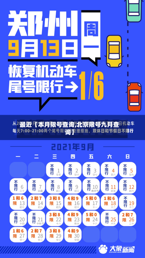 最近【本月限号查询,北京限号九月查询】-第2张图片