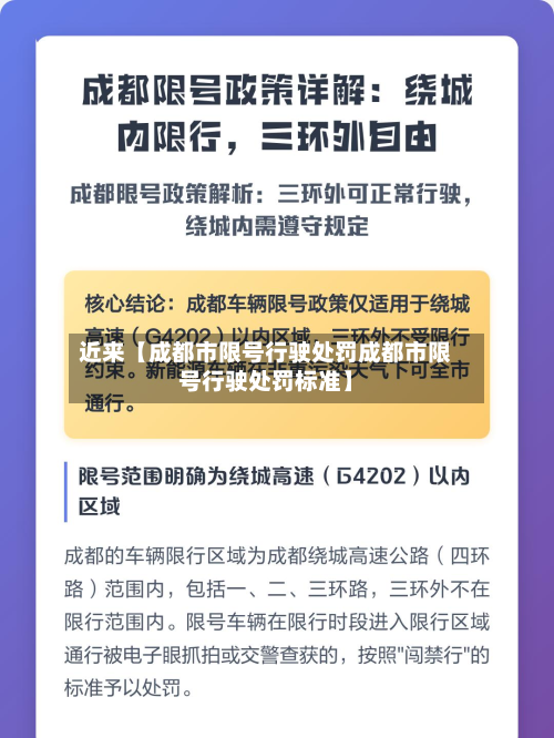 近来【成都市限号行驶处罚成都市限号行驶处罚标准】-第3张图片